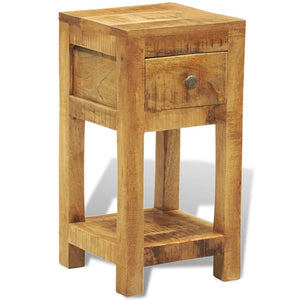 Galleria Design Nightstand with 1 Drawer Solid Mango Wood