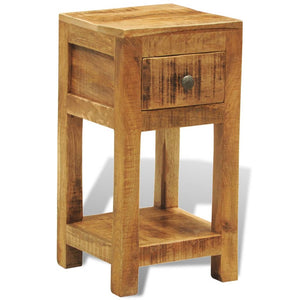 Galleria Design Nightstand with 1 Drawer Solid Mango Wood