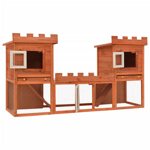 Galleria Design Outdoor Large Rabbit Hutch House Pet Cage Double House