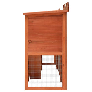 Galleria Design Outdoor Large Rabbit Hutch House Pet Cage Double House