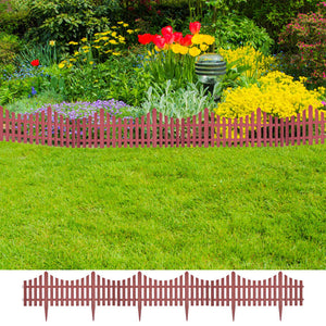 Galleria Design 17 pcs Lawn Dividers 10 m Brown