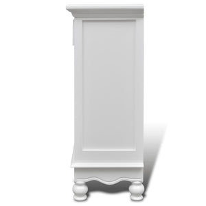 Galleria Design Wooden Cabinet with 2 Doors 1 Drawer White