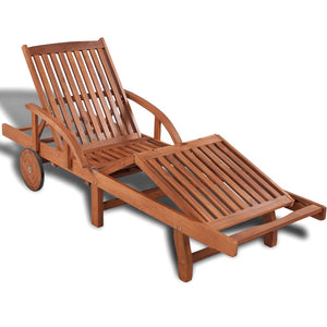 Galleria Design Sun Lounger Solid Acacia Wood