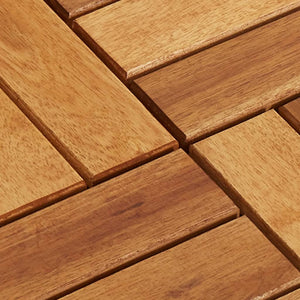 Galleria Design 10 pcs Acacia Decking Tiles 30 x 30 cm