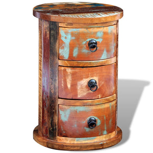 Galleria Design Reclaimed Cabinet with 3 Drawers Solid Wood