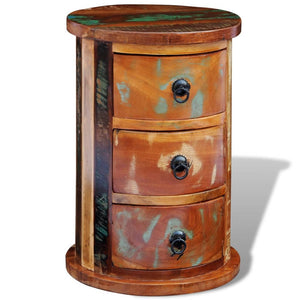 Galleria Design Reclaimed Cabinet with 3 Drawers Solid Wood