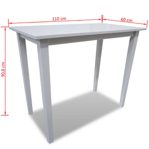 Galleria Design Wooden Bar Table White