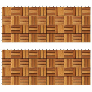 Galleria Design Decking Tiles 30 x 30 cm Acacia Set of 20