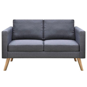 Galleria Design Sofa 2-Seater Fabric Dark Grey