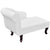 Galleria Design Chaise Longue White Faux Leather