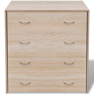 Galleria Design Sideboard with 4 Drawers 60x30.5x71 cm Oak Colour