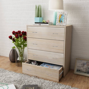 Galleria Design Sideboard with 4 Drawers 60x30.5x71 cm Oak Colour