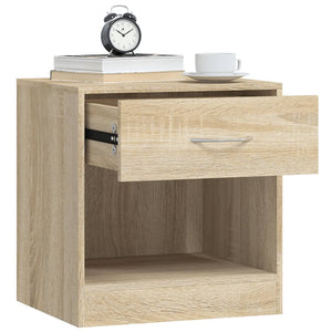 Galleria Design Nightstand 2 pcs with Drawer Oak Colour