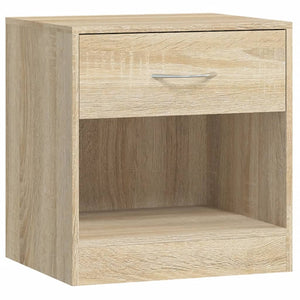 Galleria Design Nightstand 2 pcs with Drawer Oak Colour