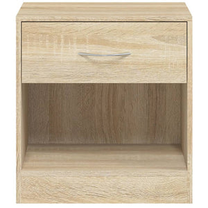 Galleria Design Nightstand 2 pcs with Drawer Oak Colour