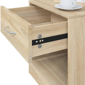 Galleria Design Nightstand 2 pcs with Drawer Oak Colour