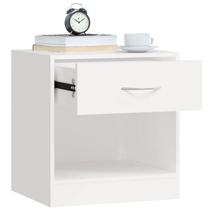 Galleria Design Nightstand 2 pcs with Drawer White