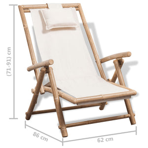 Galleria Design Outdoor Deck Chair Bamboo