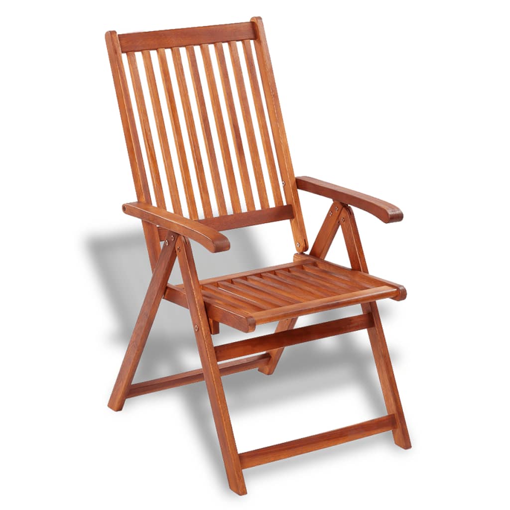 Galleria Design Folding Garden Chairs 2 pcs Solid Acacia Wood Brown