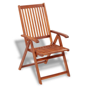 Galleria Design Folding Garden Chairs 2 pcs Solid Acacia Wood Brown