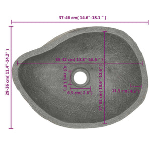 Galleria Design Basin River Stone Oval (37-46)x(29-36) cm