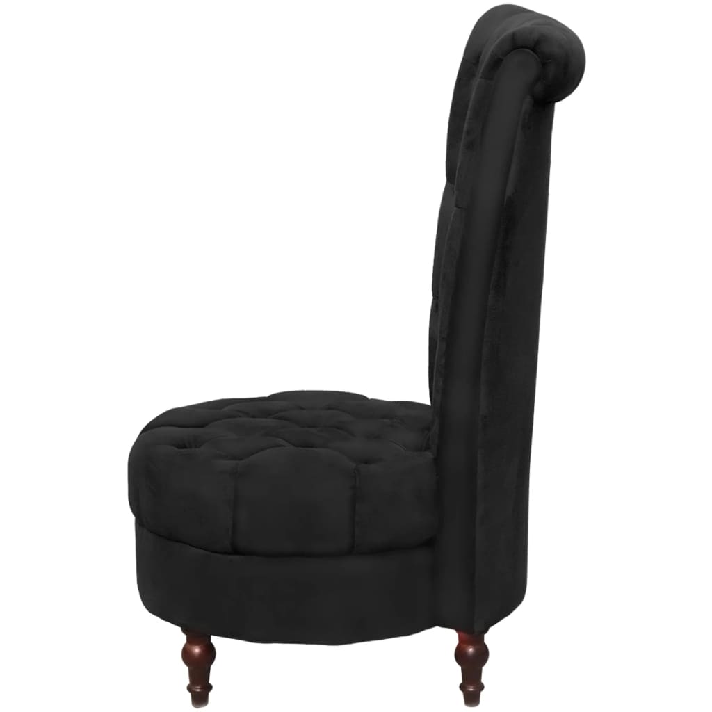 Galleria Design High Back Sofa Chair Black Fabric