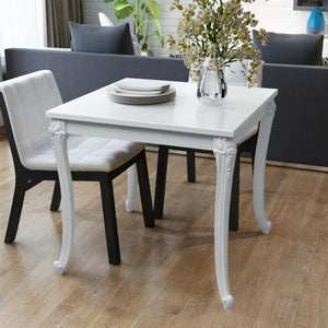 Galleria Design Dining Table 80x80x76 cm High Gloss White