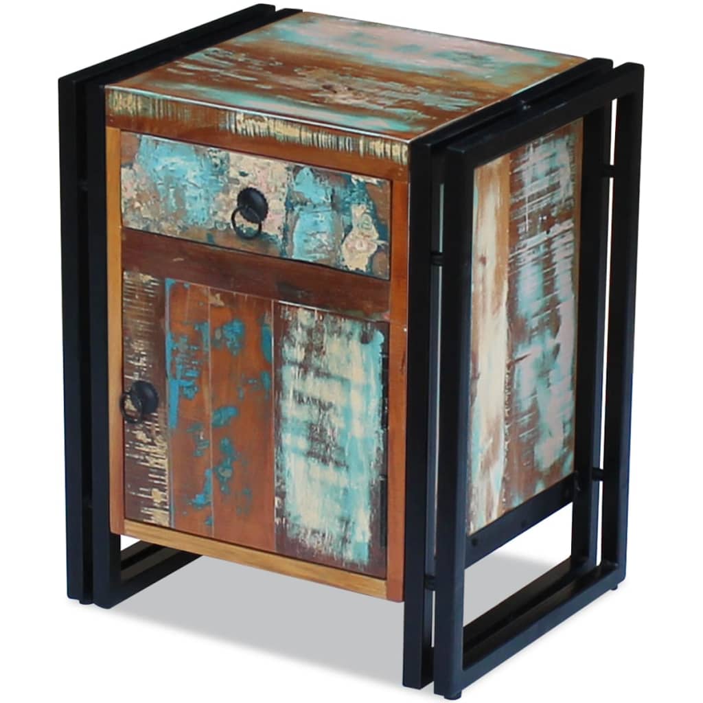 Galleria Design Bedside Cabinet Solid Reclaimed Wood