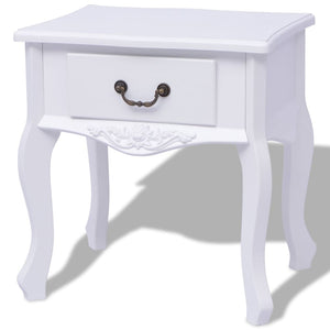 Galleria Design Bedside Cabinet MDF White