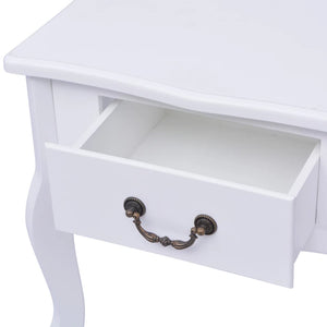 Galleria Design Bedside Cabinet MDF White