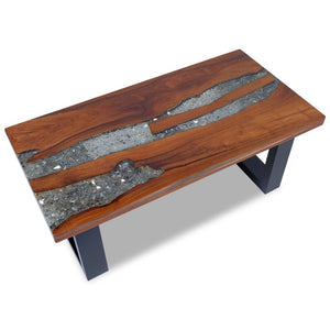 Galleria Design Coffee Table Teak Resin 100x50 cm