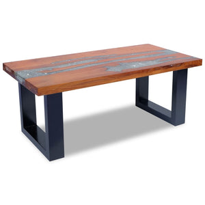 Galleria Design Coffee Table Teak Resin 100x50 cm