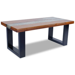 Galleria Design Coffee Table Teak Resin 100x50 cm