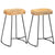 Galleria Design Gavin Bar Stools 2 pcs Solid Mango Wood