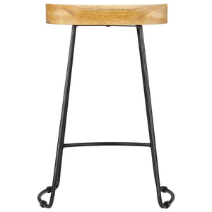 Galleria Design Gavin Bar Stools 2 pcs Solid Mango Wood