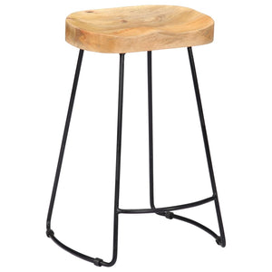 Galleria Design Gavin Bar Stools 2 pcs Solid Mango Wood