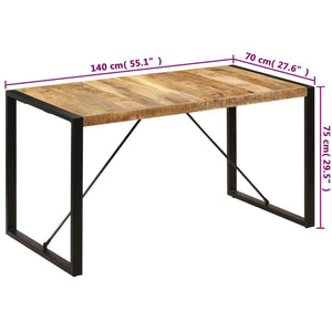 Galleria Design Dining Table 140x70x75 cm Solid Mango Wood