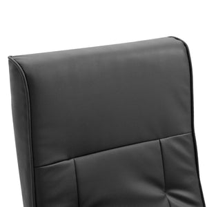 Galleria Design Swivel TV Armchair Black Faux Leather