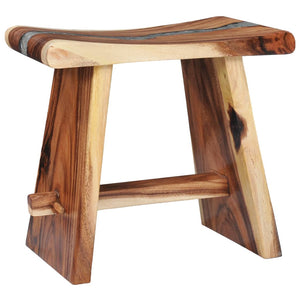 Galleria Design Stool Solid Suar Wood and Polyresin