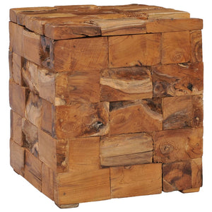 Galleria Design Storage Stool Solid Teak Wood