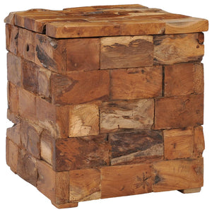 Galleria Design Storage Stool Solid Teak Wood