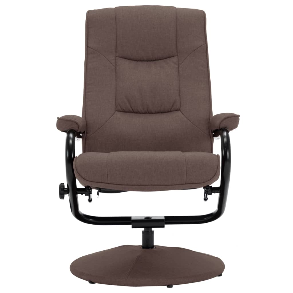 Galleria Design Recliner Chair with Footrest Brown Fabric