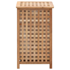 Galleria Design Laundry Bin 39x39x65 cm Solid Walnut Wood