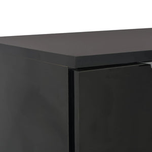 Galleria Design Sideboard High Gloss Black 71x35x80 cm Engineered Wood