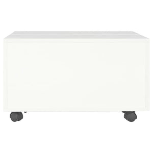 Galleria Design Coffee Table High Gloss White 60x60x35 cm Engineered Wood