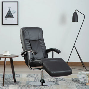 Galleria Design TV Armchair Black Faux Leather