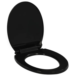 Galleria Design Soft-close Toilet Seat with Quick-release Design Black