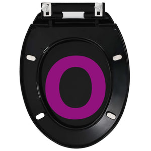 Galleria Design Soft-close Toilet Seat with Quick-release Design Black