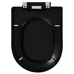 Galleria Design Soft-close Toilet Seat with Quick-release Design Black