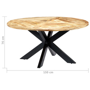 Galleria Design Dining Table Round 150x76 cm Solid Mango Wood